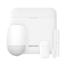 (AX PRO) Kit de Panel de Alarma Inalámbrico de Hikvision / Soporta 48 Zonas / Wi-Fi y Ethernet / Incluye Batería de respaldo / Compatible con los Accesorios AX PRO