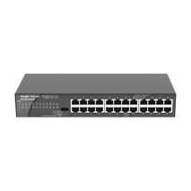 Switch no Gestionable de 24 puertos con Velocidades de 10/100/1000 Mbps RG-ES124GD