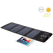 Cargador De Panel Solar Plegable HAWEEL 28W Con Puertos USB Duales